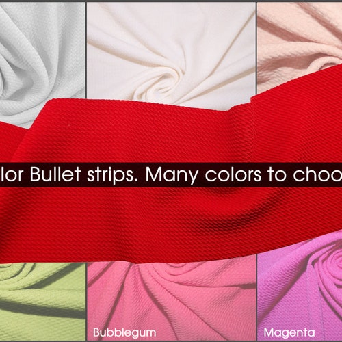 Precut Solid Color Bullet Fabric Strips 5 X 58 Etsy