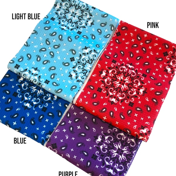 Precut Bullet Strips, 5" x 58" for Headband, Headwraps, Bows, Bandana Bullet Fabric (BAND1)