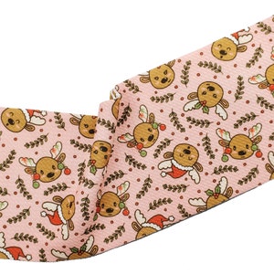 Precut Bullet Strips, 5&quot; x 58&quot; for Headband, Headwraps, Bows, Christmas Reindeer Bullet Strip (WNT190)