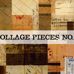 Arkusz kolażu cyfrowego, efemerydy, strona dziennika śmieci, papier do scrapbookingu, natychmiastowe pobieranie, typografia, kolaż Masterboard Art Journal Mail Art