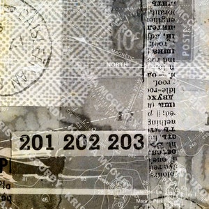Cyfrowy arkusz kolażu do druku nr 25, strona dziennika śmieci, papier do scrapbookingu, natychmiastowe pobieranie, typografia, tablica masterboard kolaży, dziennik artystyczny