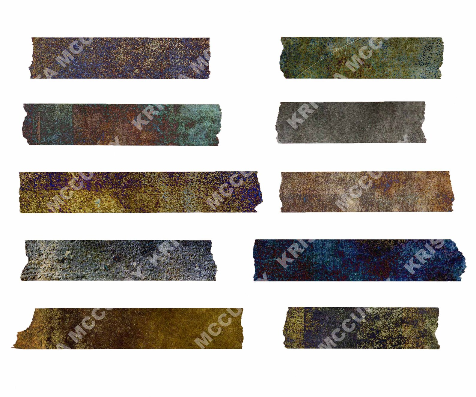 Digital Washi Tape, Printable Washi Strips, Collage Rip Strips Junk ...