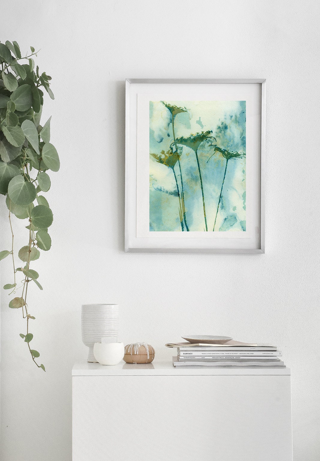 Botanical Wall Art QUEEN ANNE of the MEADOWS Botanical - Etsy UK