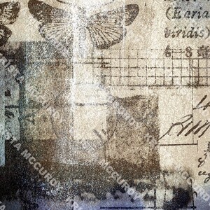 Cyfrowy arkusz kolażu do wydrukowania nr 5, strona dziennika śmieci, papier do scrapbookingu, natychmiastowe pobieranie, typografia, tablica masterboard kolaży, dziennik artystyczny