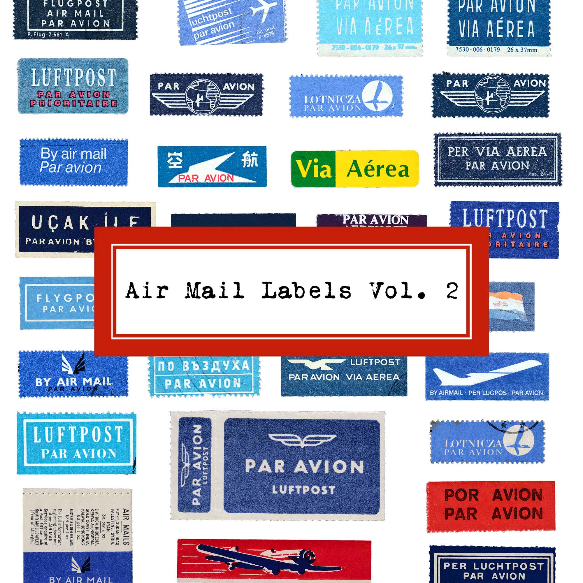 Blue Air Mail/par Avion Stickers, Suitable For Shipping International - View #9