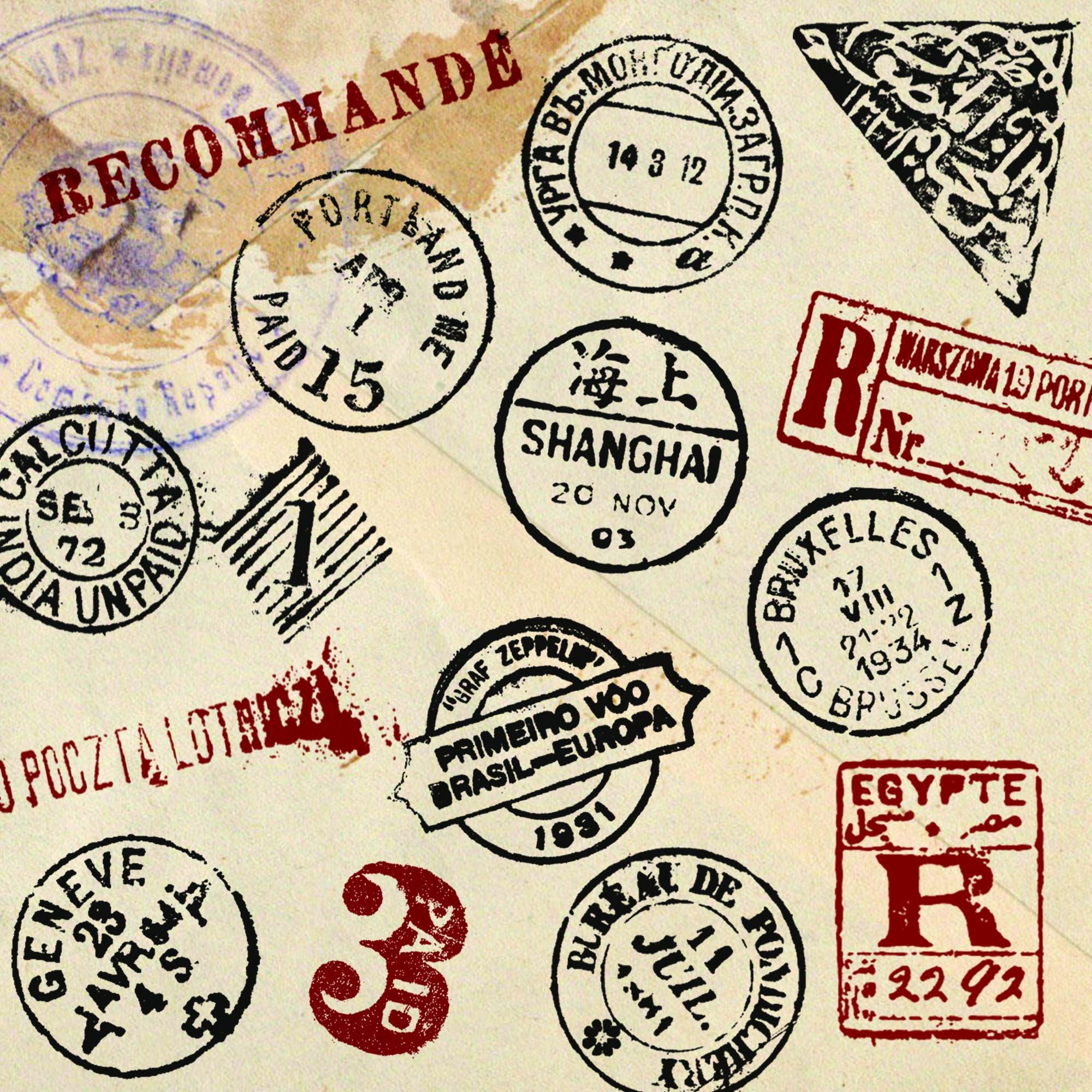 Postmarks Overlays 150 Photoshop Brushes and Stamps Postmarks Omnibus ...