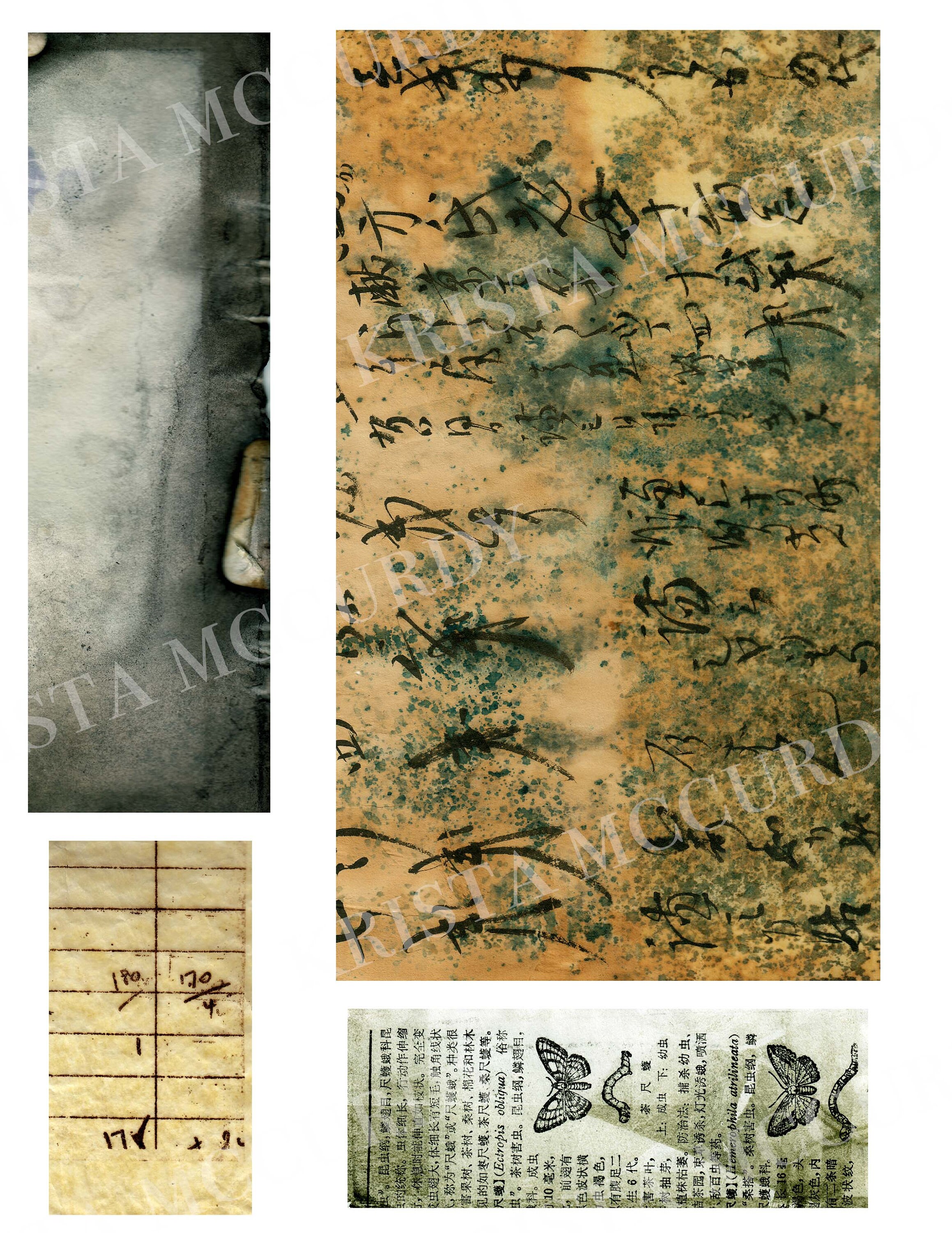 Grunge Collage Tear Sheets, Digital Paper, Printable Junk Journal ...