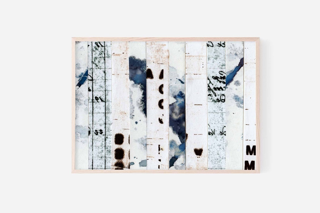 Collage Printable Wall Art, RECORDINGS Digital Download Collage Art, Bohemain Eclectic Decor ...