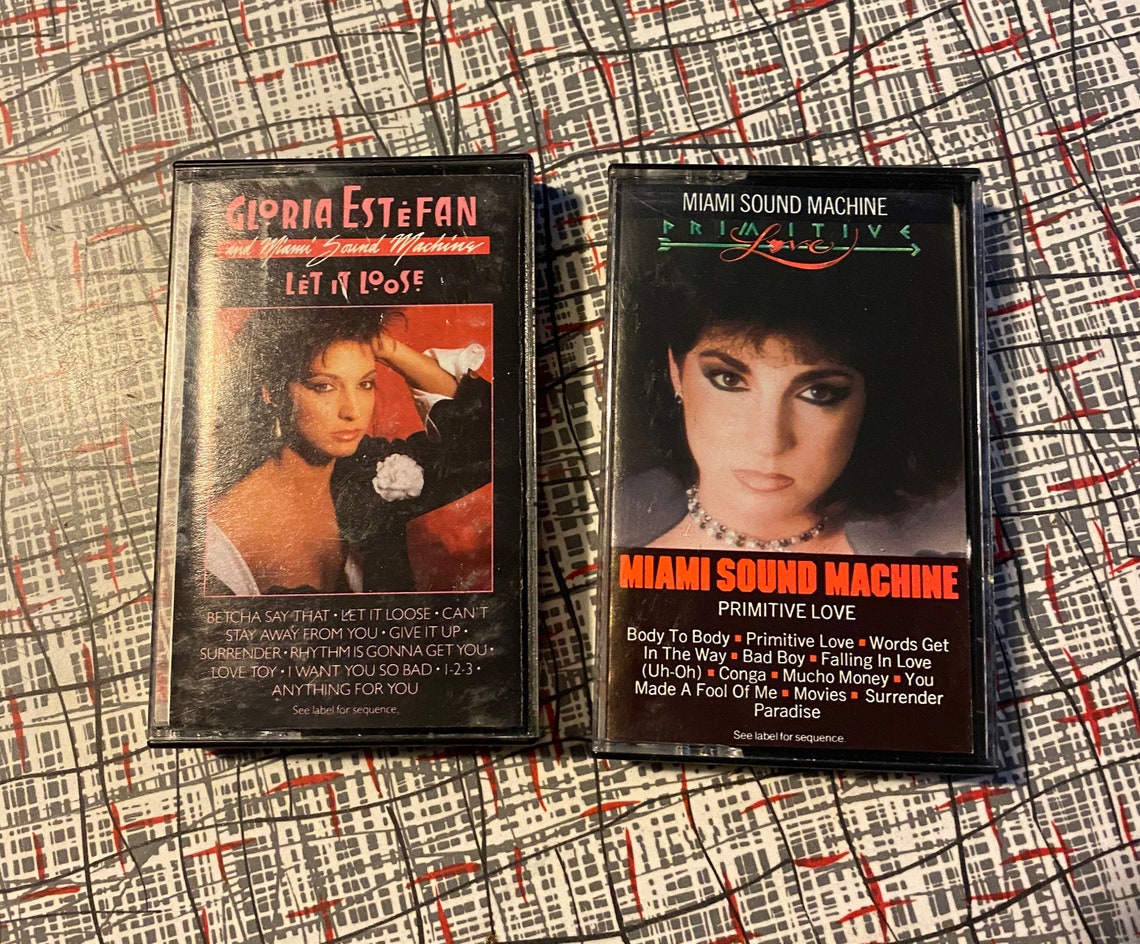 Vintage Gloria Estefan Cassette Tape Lot of 2 Miami Sound Etsy