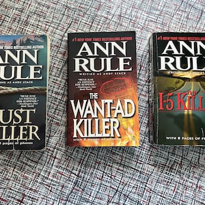 Vintage Ann Rule True Crime Book Lot of (3)