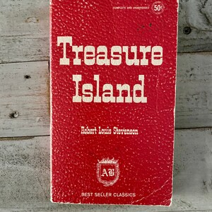 Vintage 1950’s - TREASURE ISLAND by Robert L. Stevenson - Best Seller Classic - Paperback