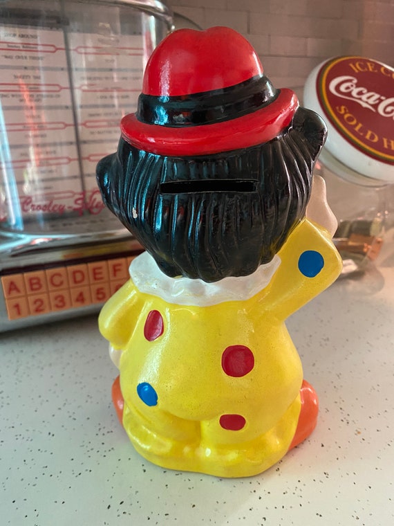 Vintage 1960's Ceramic Clown Piggy Bank With Stopper - Etsy