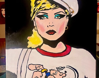 Original Debbie Harry - Blondie Acrylic Painting 16x20