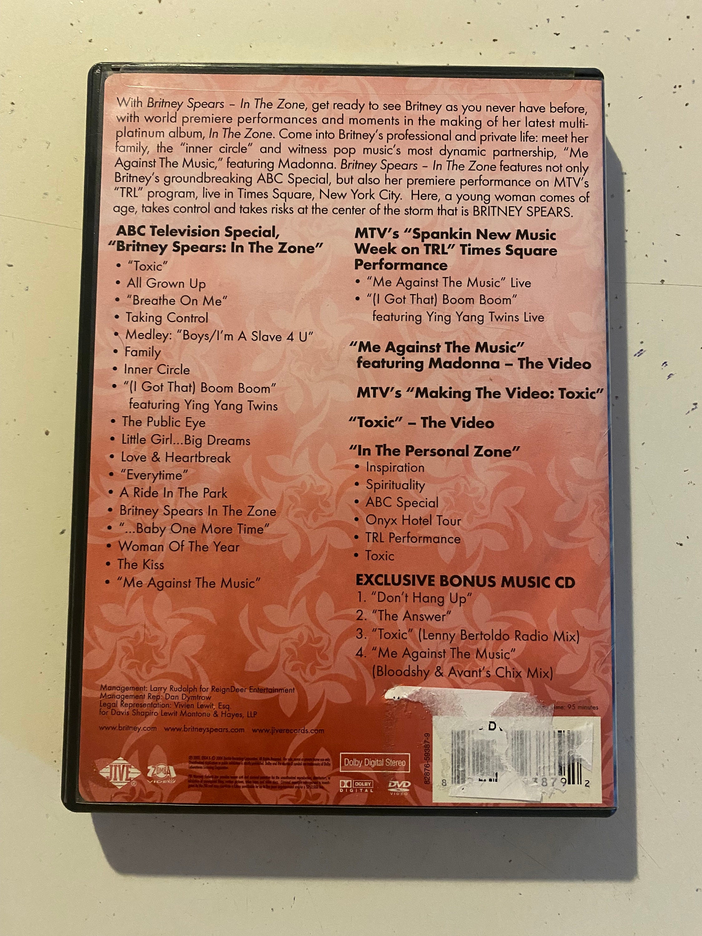 2004 Britney Spears - in the Zone DVD Box Set - Etsy Canada