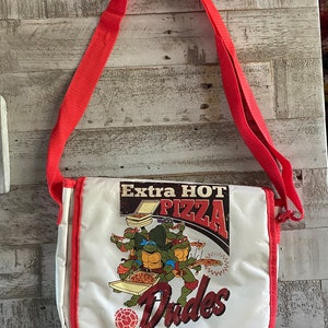 Vintage 1990’s TMNT - Extra Hot Pizza Dudes Messenger Bag - Lunch Bag - Purse - Teenage Mutant Ninja Turtles