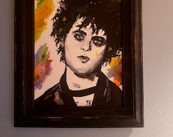 Original Billie Joe Armstrong Acrylic Painting - Frame not included 12x16