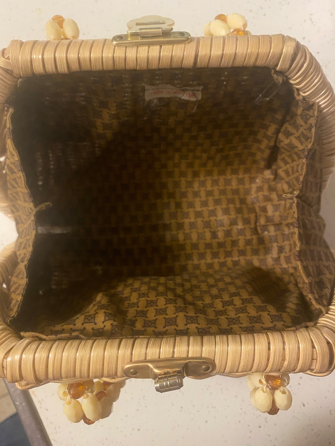 Vintage 1950s Wicker Purse Golden Girls Sophia Petrillo Etsy