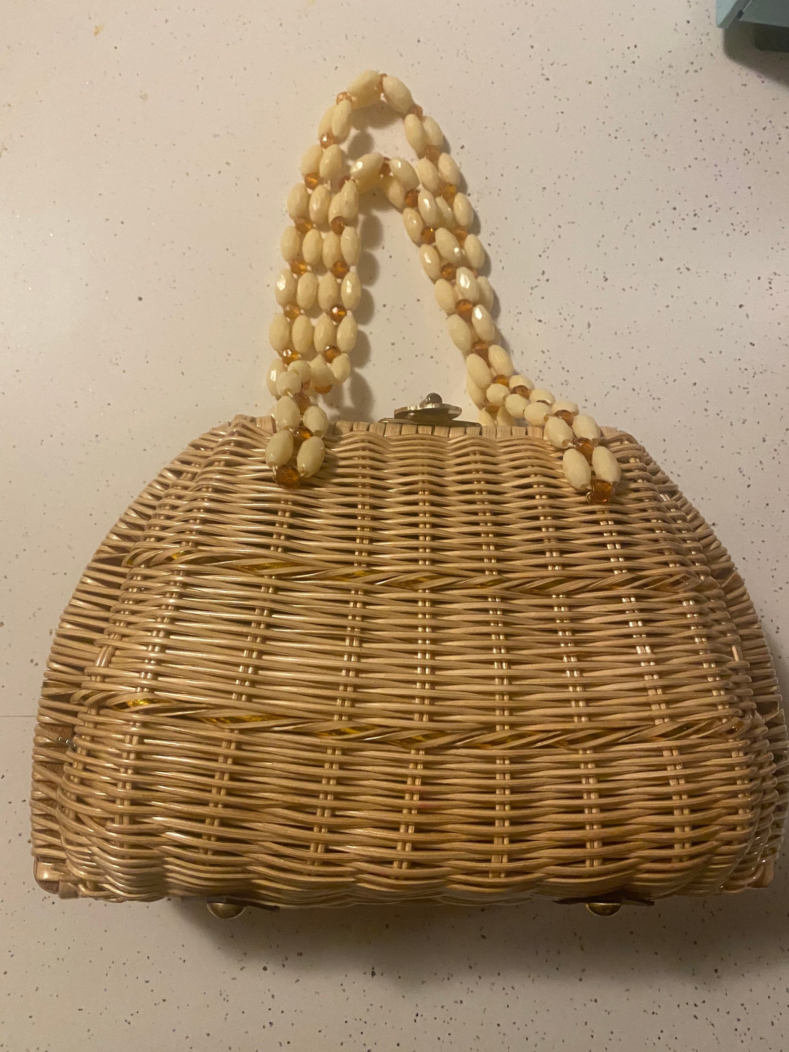 Vintage 1950s Wicker Purse Golden Girls Sophia Petrillo Etsy