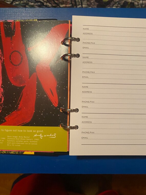 2008 Andy Warhol Pop Art Desk Address Book - Galison