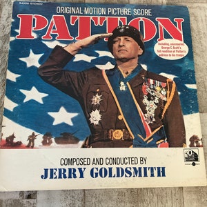Vintage 1970 Patton - Original Motion Picture Soundtrack Vinyl LP - George C Scott - Great Condition!