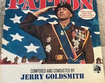 Vintage 1970 Patton - Original Motion Picture Soundtrack Vinyl LP - George C Scott - Great Condition!