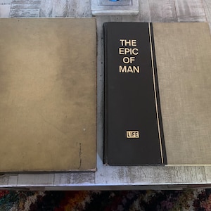 Vintage 1961 The Epic of Man by the Editors of LIFE - Hardcover w/ Case