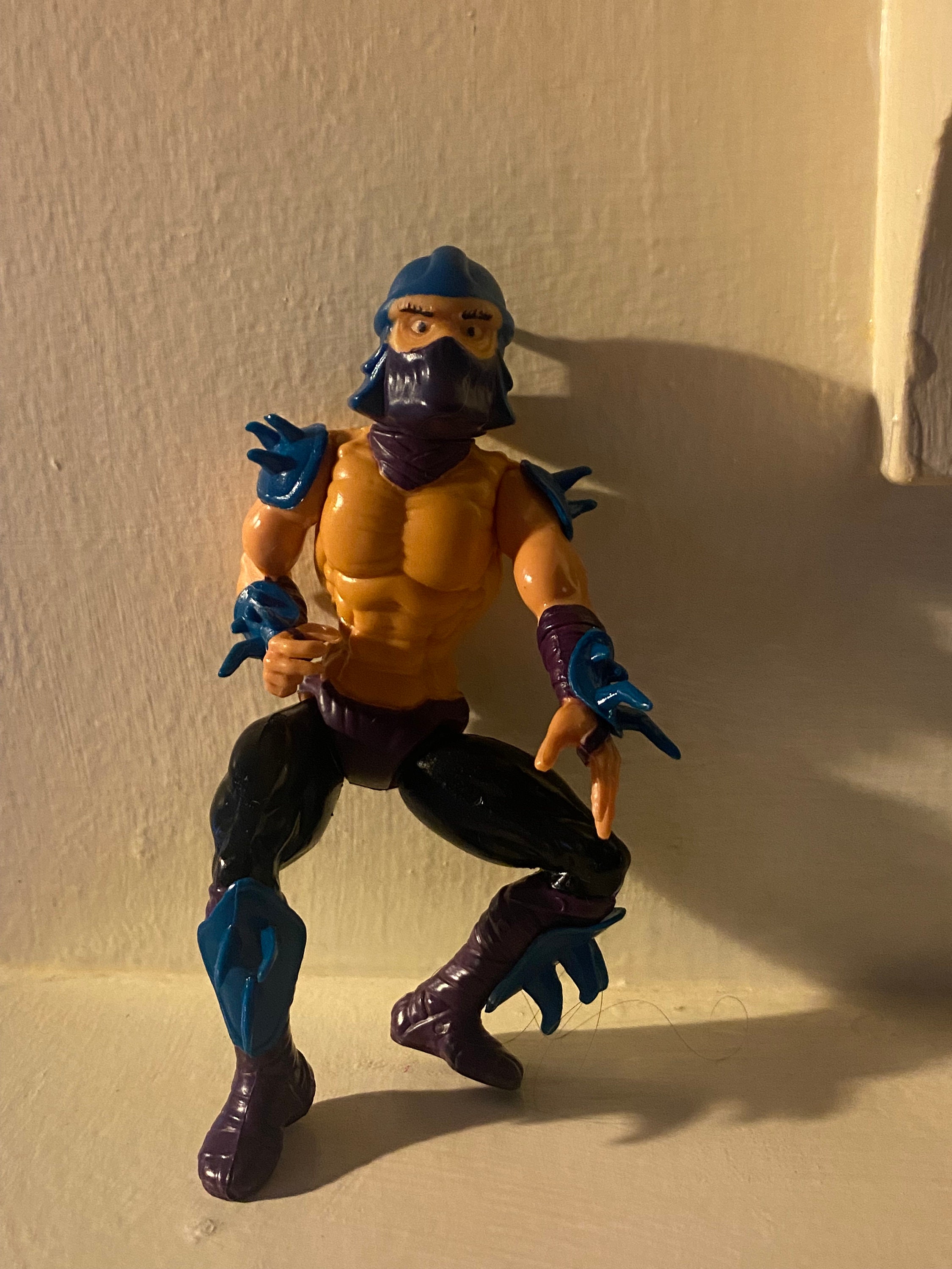4 Vintage 1988 TMNT Original Shredder Figure Toy Teenage Mutant Ninja Turtles