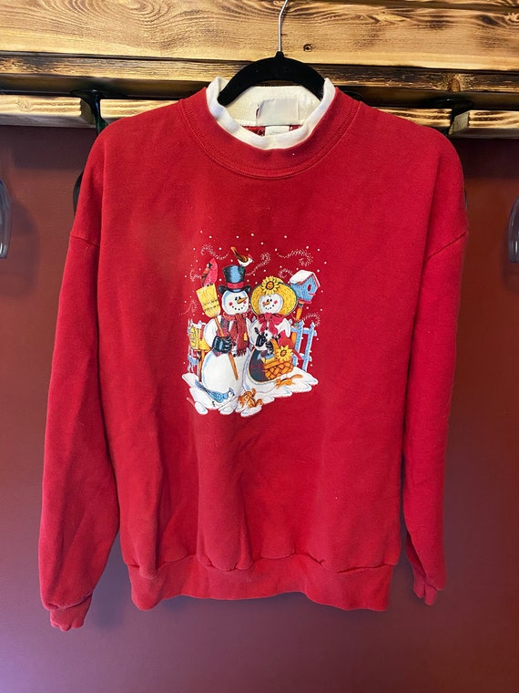 Vintage 1980’s Christmas Snowman Sweatshirt