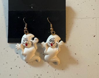 Vintage 1980’s Ghost Earrings - Vintage Halloween Earrings
