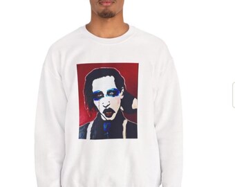 Marilyn Manson Original Art Crewneck Sweatshirt - Unisex