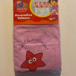 Vintage 2003 Dora the Explorer Curtain Valance - Nickelodeon - Viacom - NEW ! Old Stock