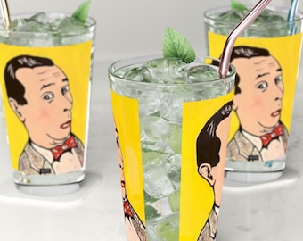 Pee Wee Herman Original Art Pint Glass | 16oz