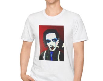 Original Art T-Shirt – Portrait of Marilyn Manson | Artist Designed Unisex Tee