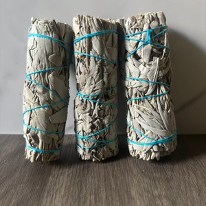 3-Pack White Sage Sticks for Smudging, Energy Cleansing, Air Purifying, Spiritual Gift, Self Care Gift
