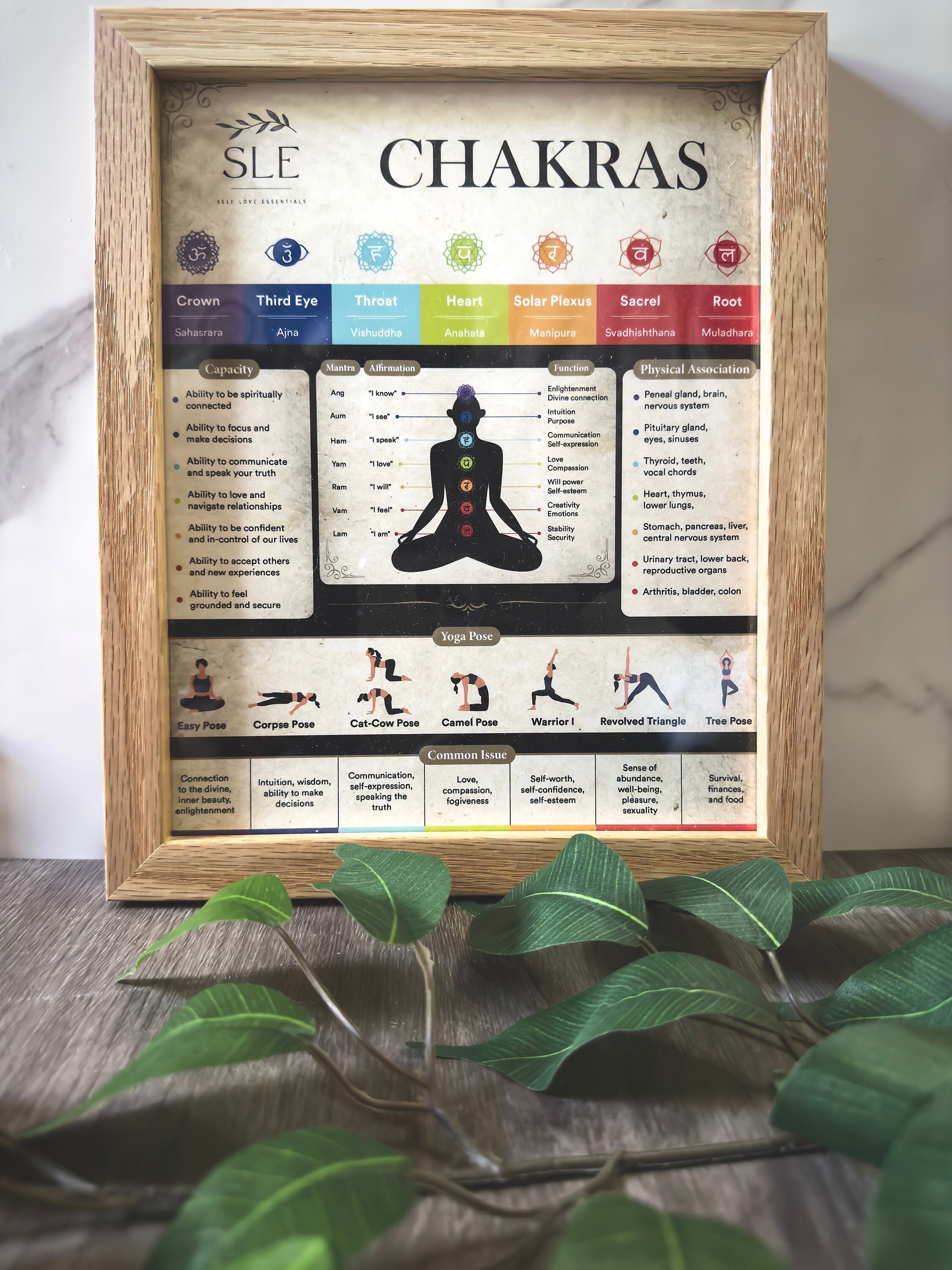 Chakra Wall Hanging with Lotus Top — krb ceramics