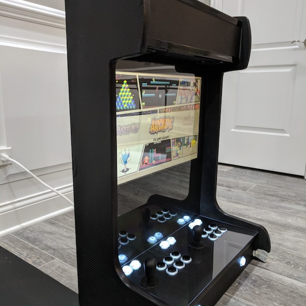 Unique Wall-Mounted Arcade cabinet. Custom Built for you. Plays all the favorites!