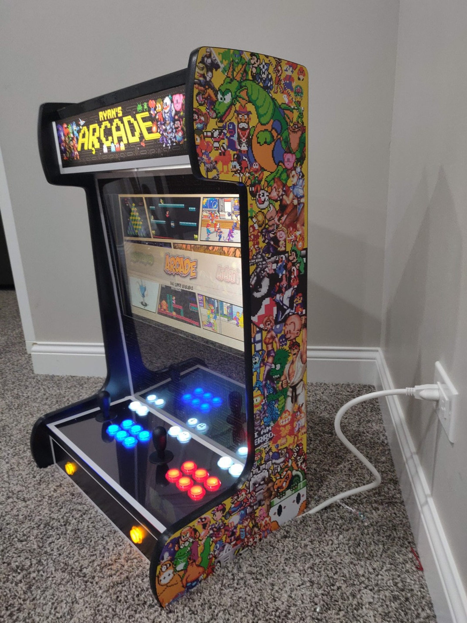 Unique Wallmounted Arcade Custom Built for You. Etsy