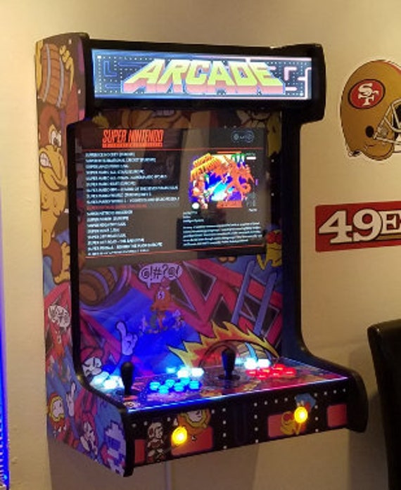 Unique Wall Mounted Arcade Cabinet Custom Built For You Etsy