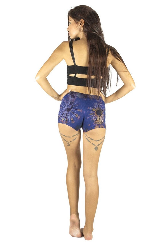 Comfy Booty Shorts, Tie Dye Spanx, Tie-dye Swirl, Psychedelic