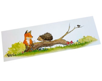 Petpalz Lesezeichen-Set: Fuchs und Igel (2 x Lesezeichen)