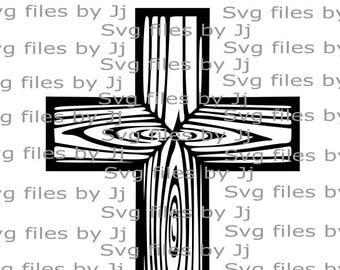 Wooden cross svg