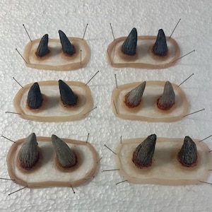 Small Devil Horn Prosthetic Set / SFX Makeup Costume Wound Monster