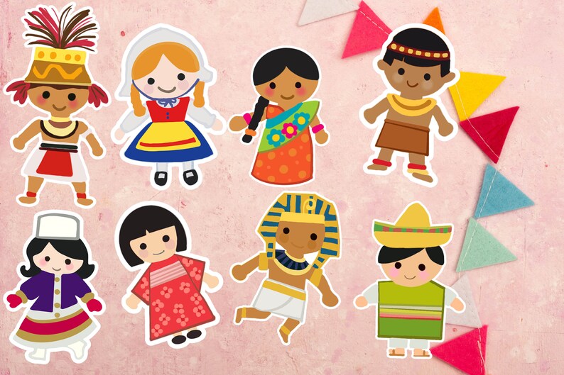 It's a Small World Doll Mini Sticker Set Stickers for | Etsy