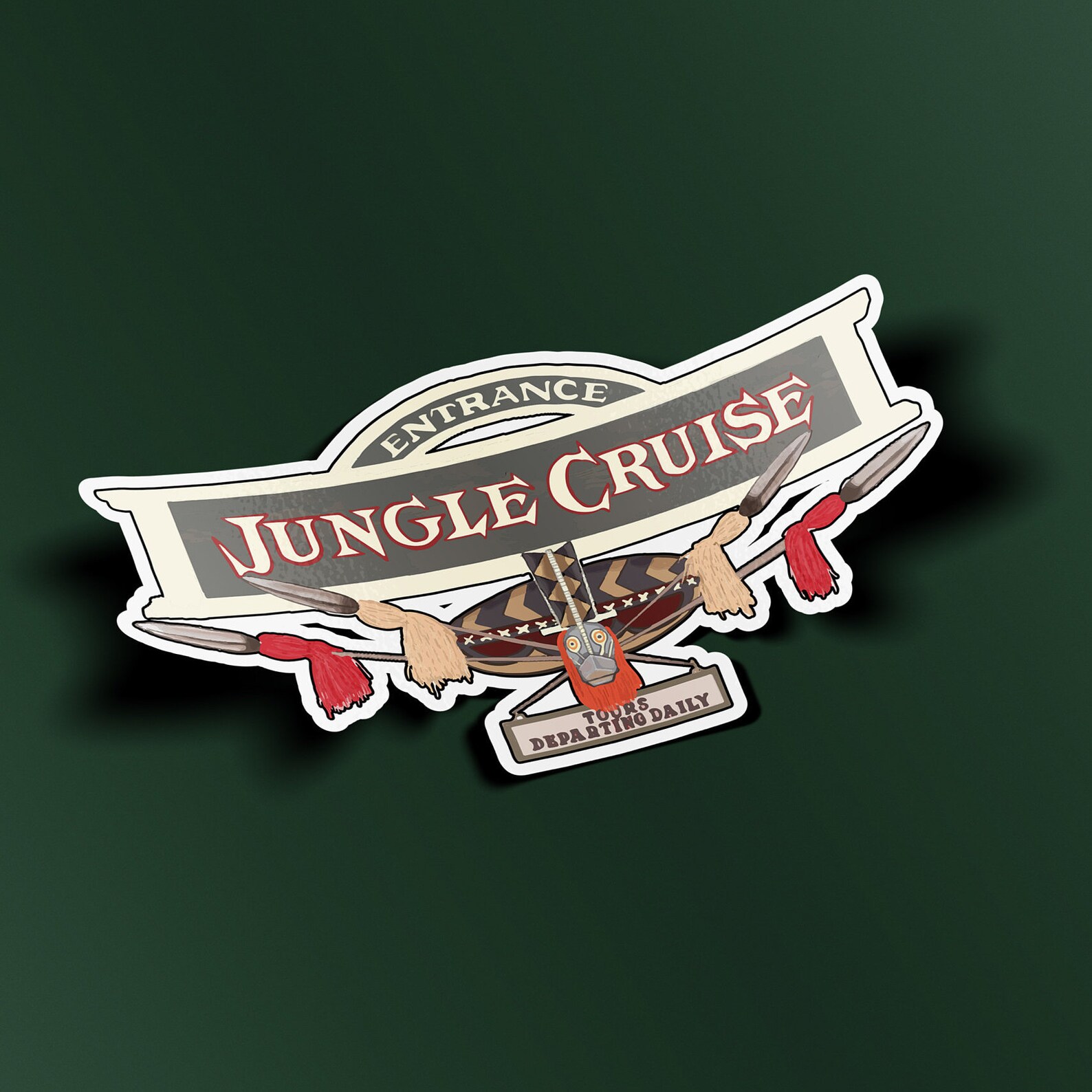 Jungle Cruise Sign Sticker Stickers for Hydro Flask Laptop Etsy