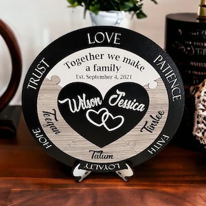 Wedding Unity Puzzle in black and white