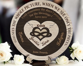 Blended Family Wedding Unity Puzzle: Infinity Heart Ceremony