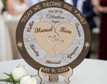 Blended Family Unity Alternative, Wedding Ceremony Puzzle, Unity Ceremony Idea