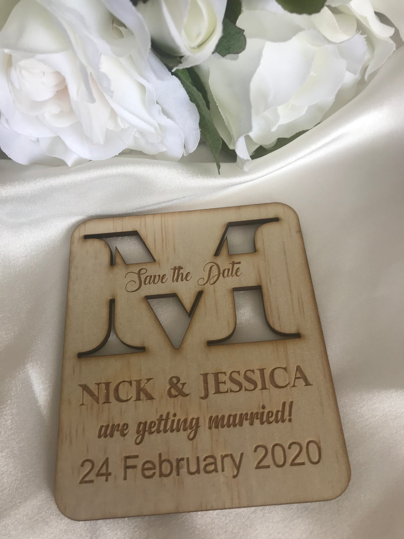 Getting Married Personalised Save The Date Fridge Magnet