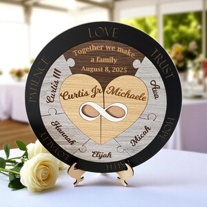 Wedding Unity Puzzle - Infinity for Blended families