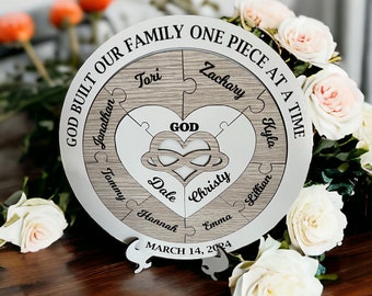 Infinity Heart Unity Puzzle: Custom Wedding Ceremony Keepsake